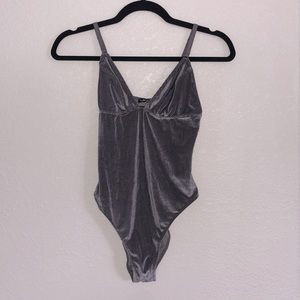 Urban outfitters, velvet tank top bodysuit